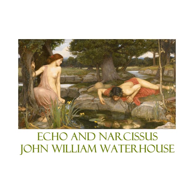 Echo and Narcissus by John Waterhouse by Naves