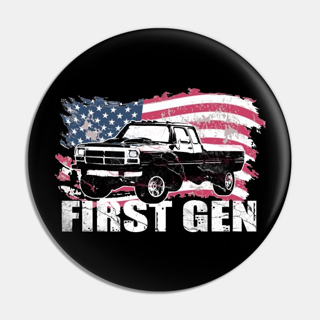 First Gen cummins Dodge ram truck Squarebody First generation Truck Classic American 1st gen Pickup Pin by JayD World