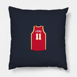 Trae Young Atlanta Jersey Qiangy Pillow