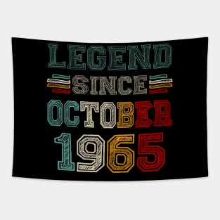 58 Years Old Legend Since October 1965 58th Birthday Tapestry