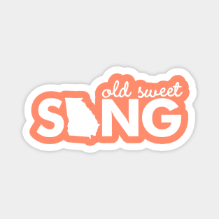 Old Sweet Song - Georgia shirt sticker, Georgia On My Mind by Kelly Design Company Magnet