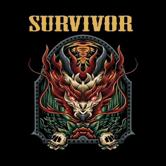 SURVIVE SURV SURVIVOR BAND by Bronze Archer