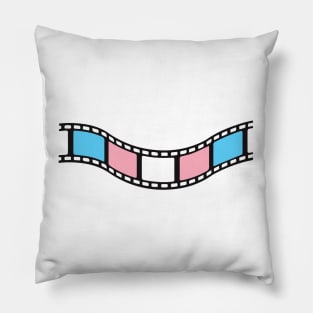 Film Strip - Trans Pride Pillow