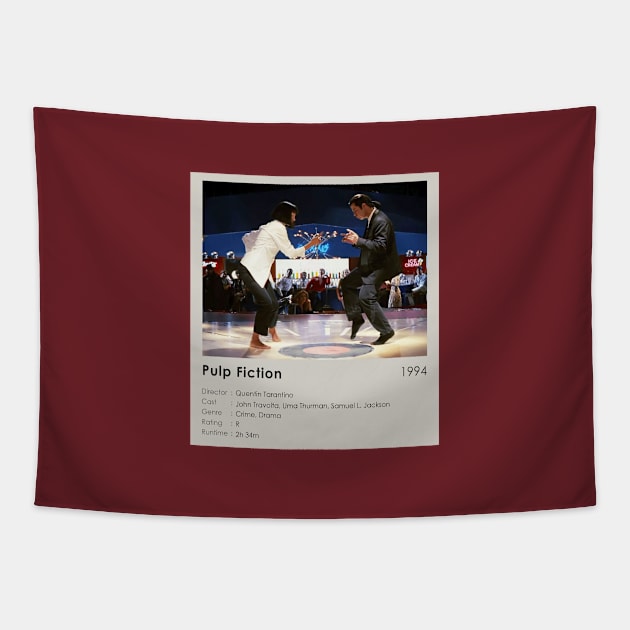 Pulp Fiction Best Movie Scene Tapestry by OlkiaArt