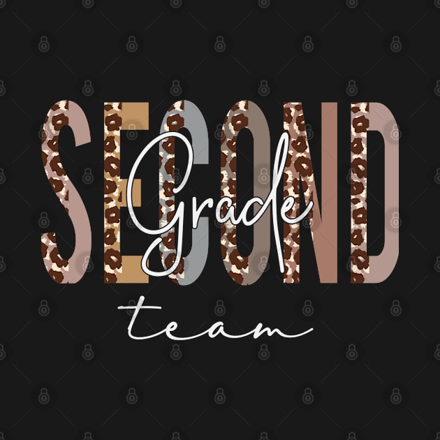 Second Grade Team Hello Back To School Appreciation Leopard by TeeaxArt