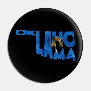 Oklahoma Typo Map Pin