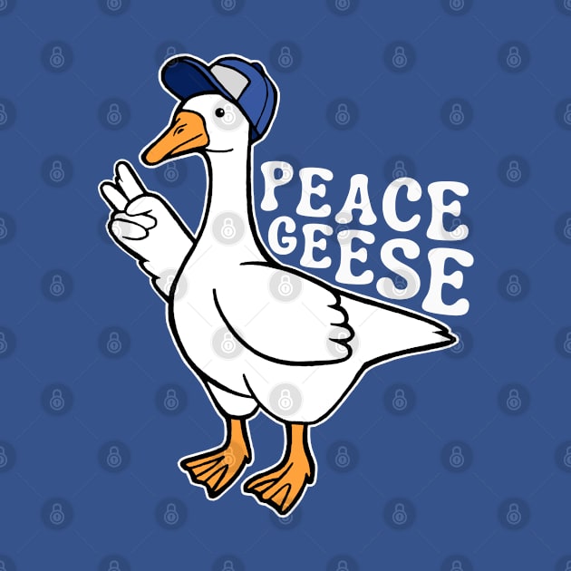 Peace Geese Silly Goose with Hat by Downtown Rose