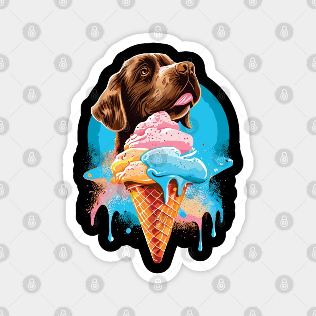 Ice Cream Dog Magnet by remixer2020