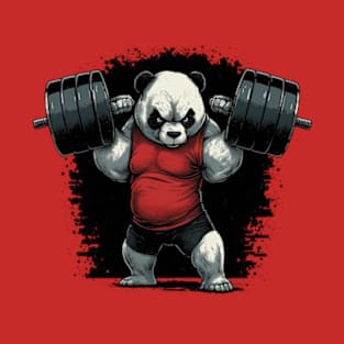 panda lift weight T-Shirt