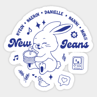 New Jeans Sticker for Sale by chapagettii