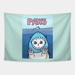 Paws - Jaws Kitty Cat Tapestry