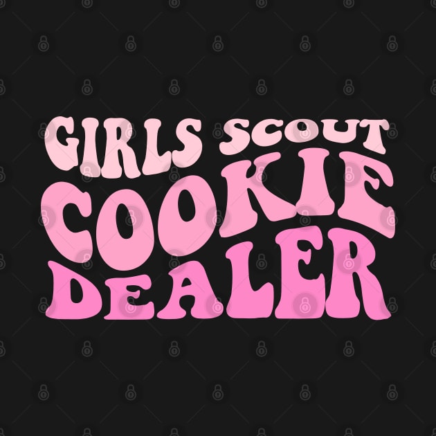 Girls Cookie Dealer Scout groovy Cookie scouting lover Women by Emouran