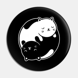 Yin and Yang Kitties Pin