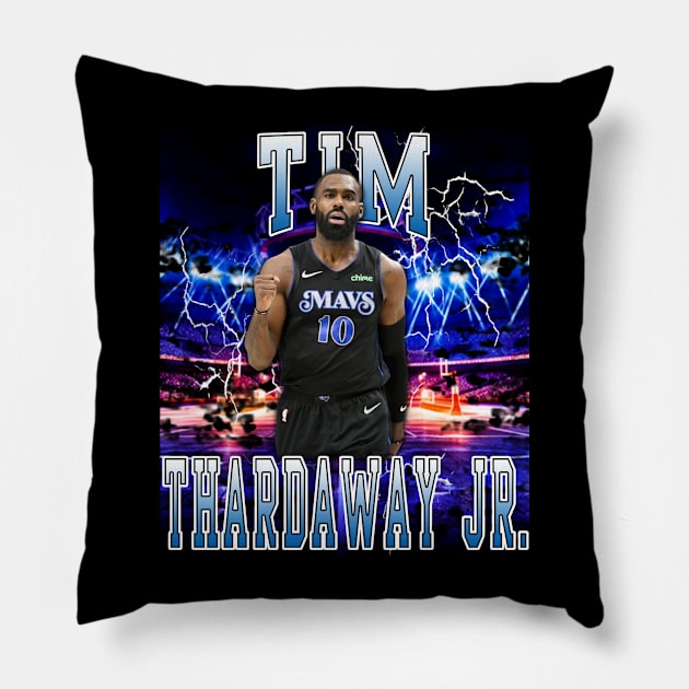 Tim Hardaway Jr. Pillow by Gojes Art