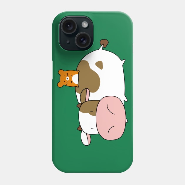 Cow and Hamster Phone Case by saradaboru