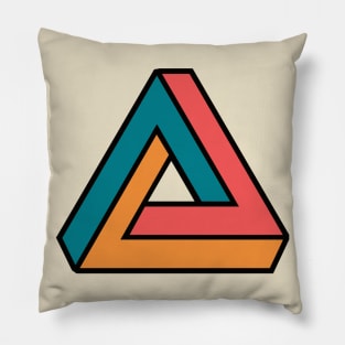 Colorful Penrose Triangle Pillow