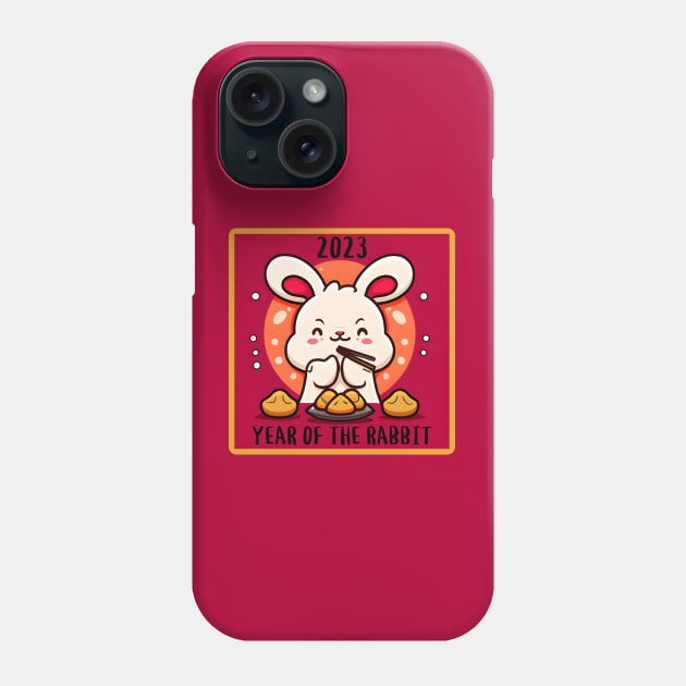 Chinese New Year 2023 - Year of the Rabbit Phone Case by Unified by Design