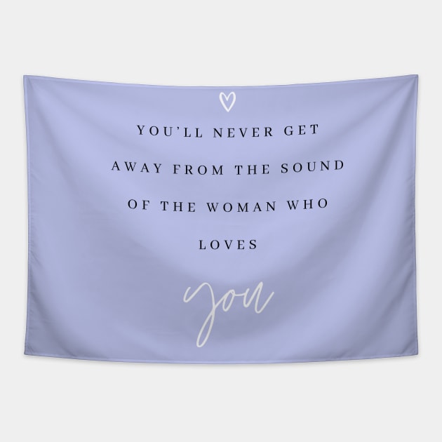 Silver Springs Lyrics Print Tapestry by madiwestdal