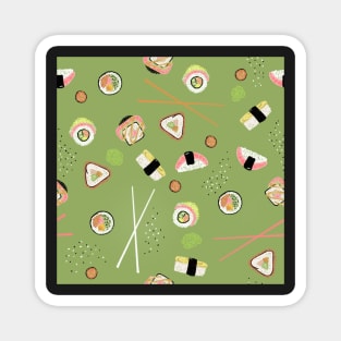 Sushi Pattern - Trendy and Stylish Design Magnet