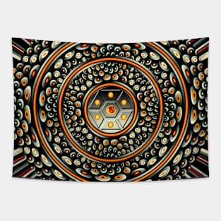 Dark metal and jewels Tapestry