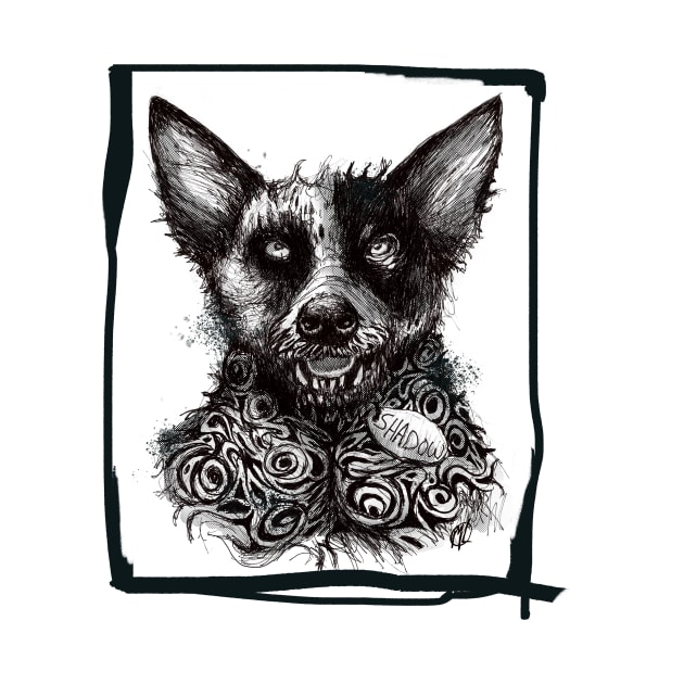 Shadow the Blue Heeler by Artist Layne