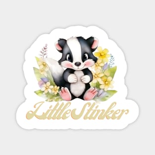 Little Stinker Cute Skunk Woodland Animal Magnet