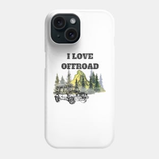 I love off road in the mountains Phone Case