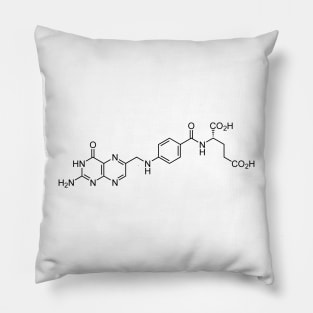 Vitamin B9 Folic Acid C19H19N7O6 Molecule Pillow