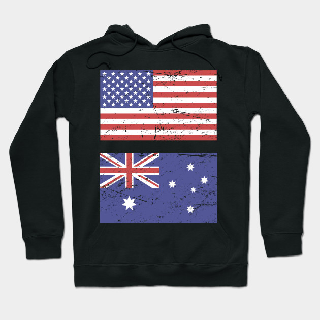 United States Flag Australia Flag Australia Hoodie Teepublic