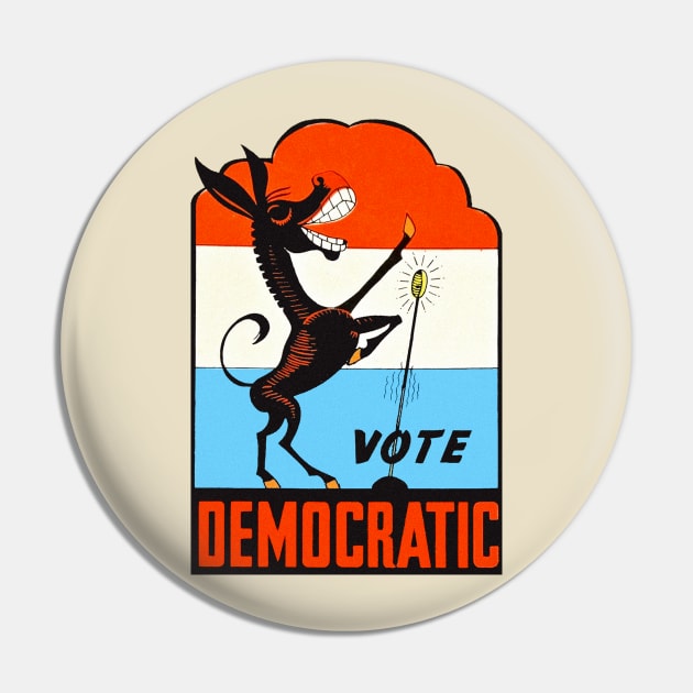 American Vote Democratic Vintage Pin by Hilda74