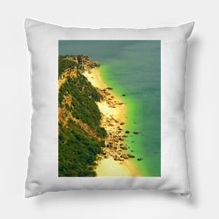 Beach cliffs Pillow