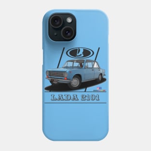 Lada 2101 1970 Blue Phone Case