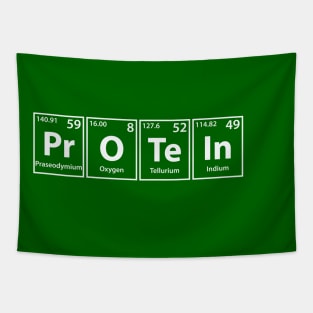 Protein Elements Spelling Tapestry