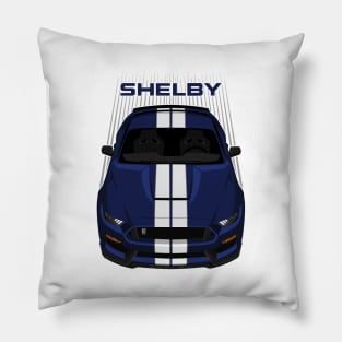 Ford Mustang Shelby GT350 2015 - 2020 - Kona Blue - White Stripes Pillow