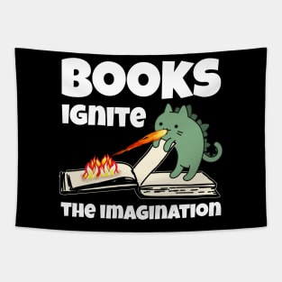 Green Cat Dragon Books Ignite the Imagination Tapestry