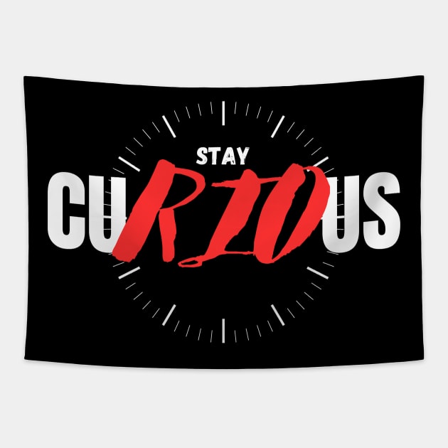 Stay curious!! Tapestry by Graphic_01_Sl