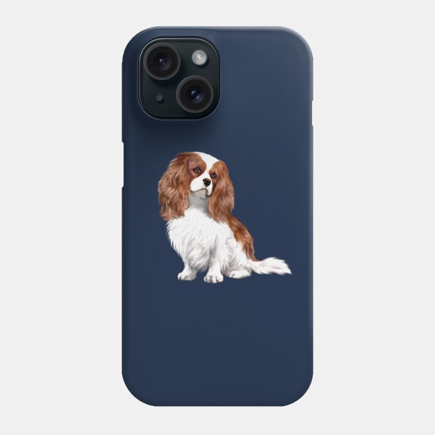 A Blenheim Cavalier King Charles Spaniel - Just the Dog Phone Case by Dogs Galore and More