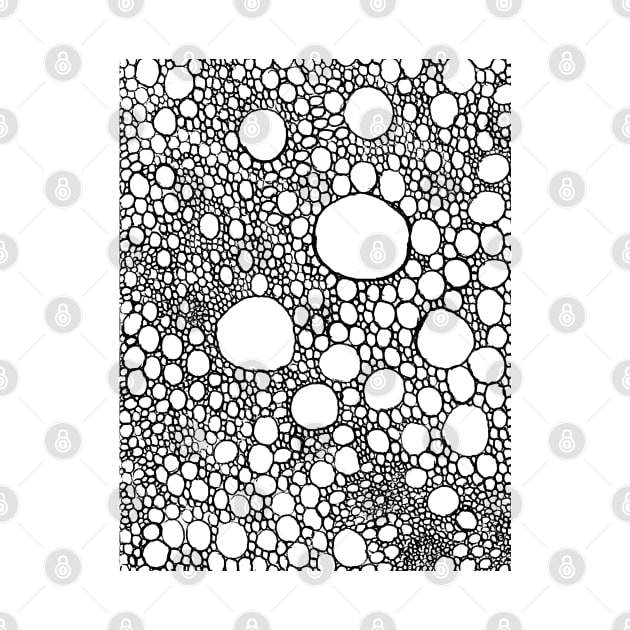 Dots pattern / circle pattern (black on white) by Saputello