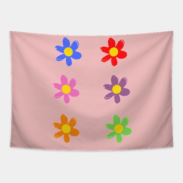 Bib Flowers Pack Tapestry by sara99