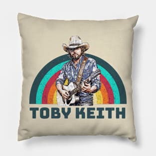 keith// singer vintage country music Pillow