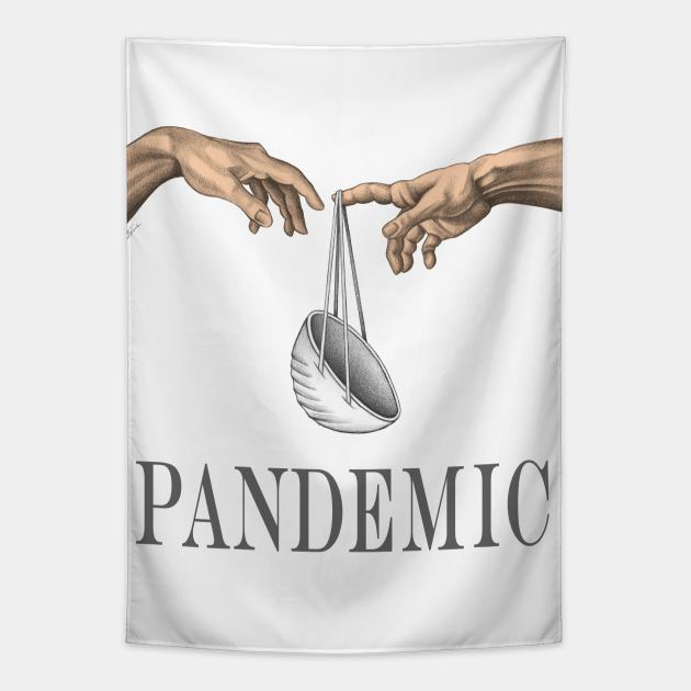 A H1N1 Pandemic (Ben Heine) Tapestry by benheineart