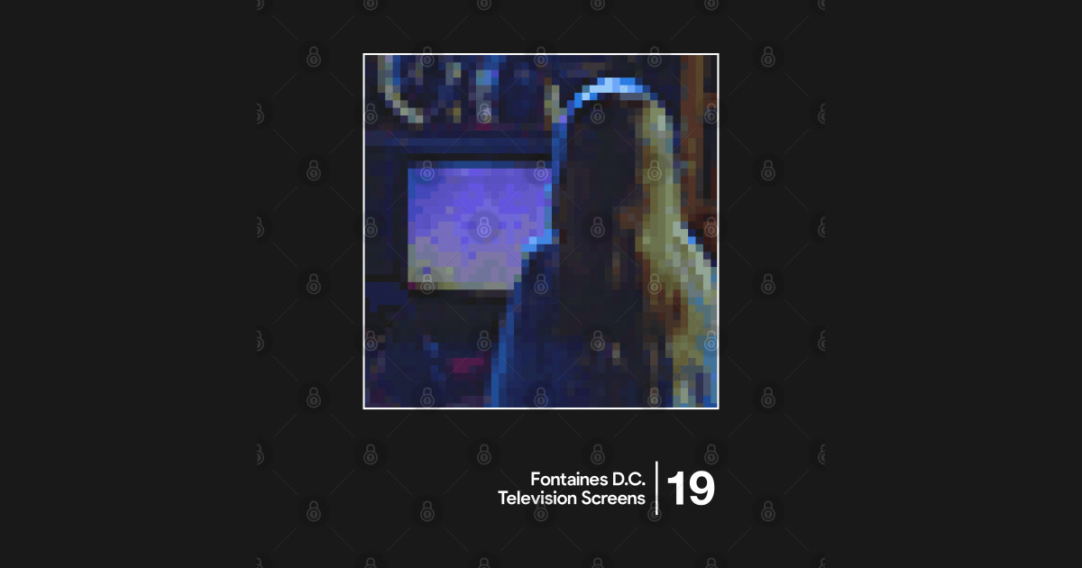 Fontaines D.C. Television Screens / Minimalist Style Graphic Design