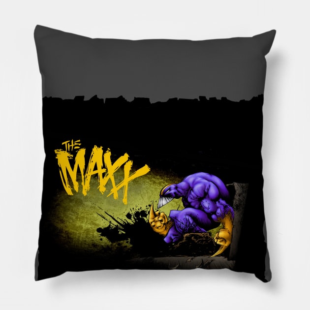 The Maxx - alley box Pillow by Ladycharger08