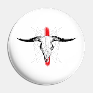 GRAB THE BULL BY THE HORNS Pin