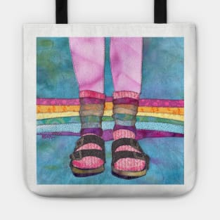 Birkenstock and Socks Tote