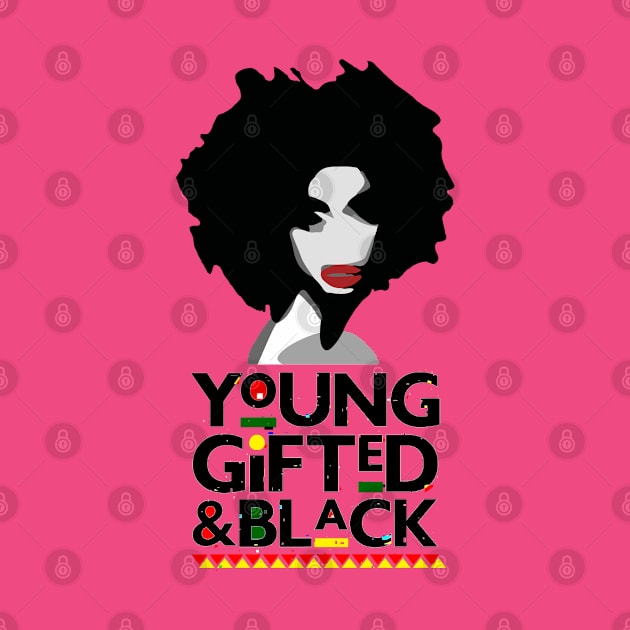 Young, Gifted, and Black Queen by Juba Art