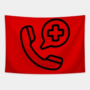 Emergency Call Logo Tapestry