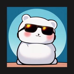 Anime Cute Polar Bear with Sunglass T-Shirt