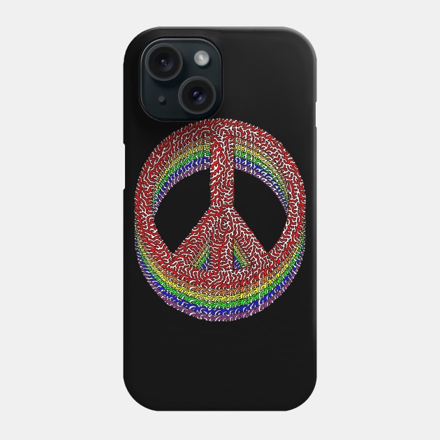 Peace Symbol Phone Case by NightserFineArts