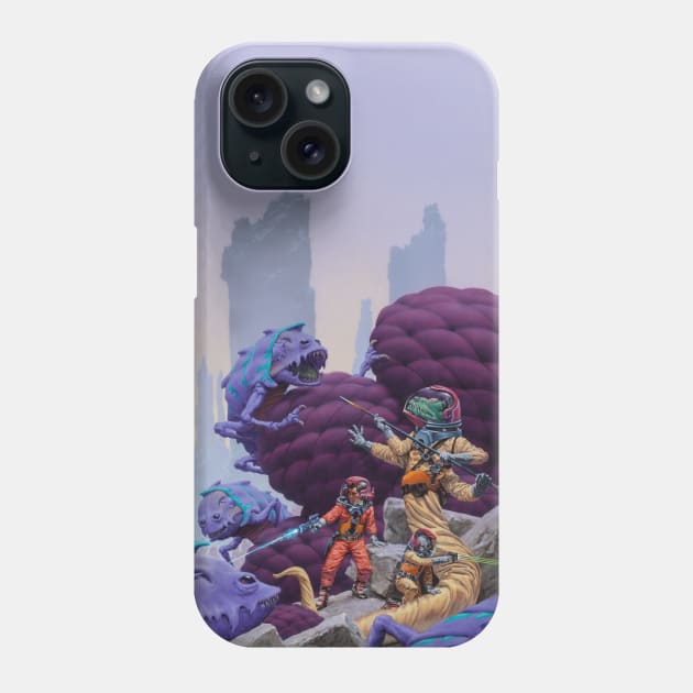 Alien Fighters Phone Case by stormcrow